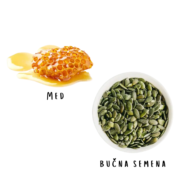 Kürbiskerne – in Honig