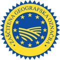 Ikona zaščitena geografska označba, ki potrjuje izvor in kakovost izdelka.