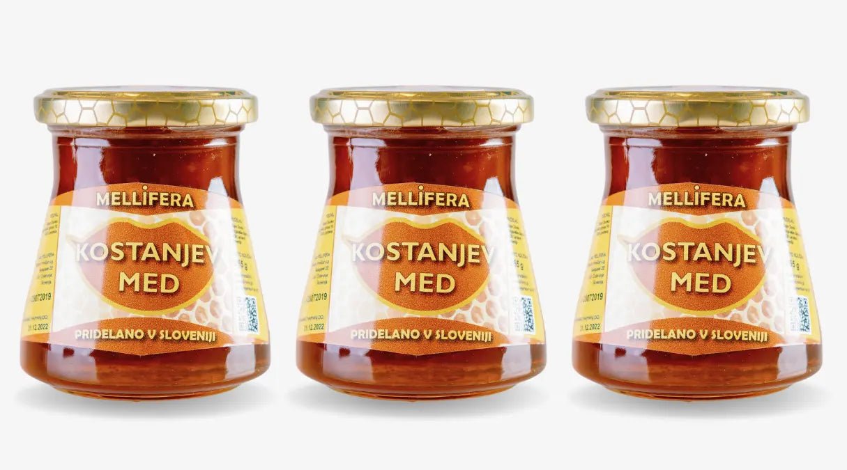 Kostanjev med 900g 3-Pack - Mellifera