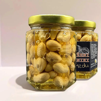 Roasted hazelnuts in honey